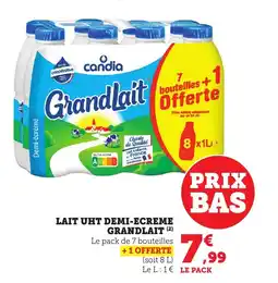 Bi1 GRANDLAIT Lait uht demi-ecreme offre