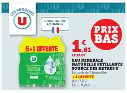 Bi1 Eau minerale naturelle petillante source des hetres u offre