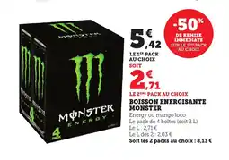 Bi1 MONSTER Boisson energisante offre