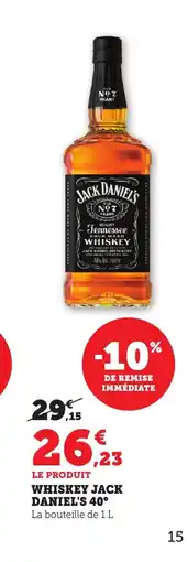 Bi1 JACK DANIEL'S 40° Whisky offre