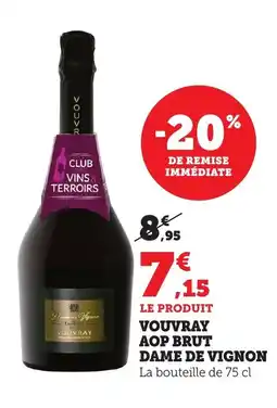 Bi1 Vouvray aop brut dame de vignon offre