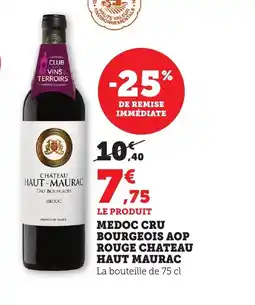 Bi1 CHATEAU HAUT MAURAC Medoc cru bourgeois aop rouge offre