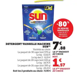 Bi1 SUN Detergent vaisselle machine offre