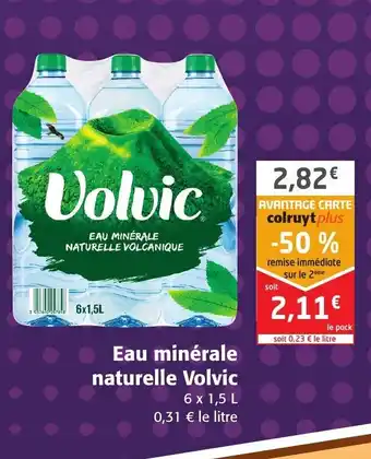 Colruyt Eau Minérale Naturelle Volvic offre