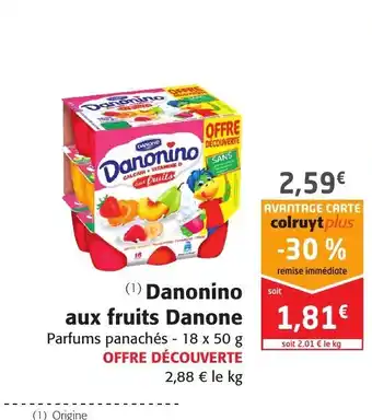 Colruyt Danonino Aux Fruits Danone offre