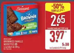 ALDI BROSSARD BROWNIES FAMILLE NOISETTES offre