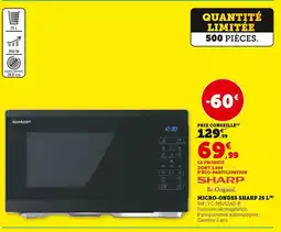 Hyper U Sharp micro-ondes sharp 25 l offre