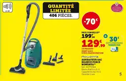 Hyper U Rowenta aspirateur sac silence force offre