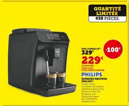Super U Philips expresso broyeur offre