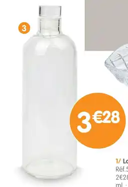 b&m Bouteille en verre offre