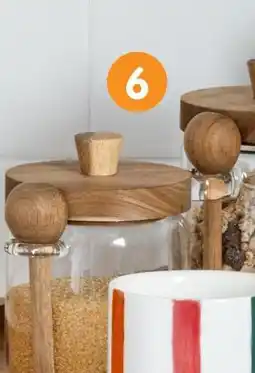 b&m Bocal en verre avec cuillère offre