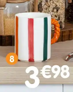 b&m Mug motif rayures : offre