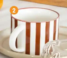 b&m Mug motif rayures offre