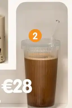 b&m Gobelet en verre strié offre