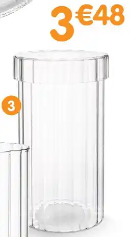 b&m Bocal en verre strié - 0,9 l offre