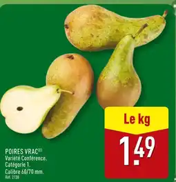ALDI Poires vrac offre