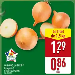 ALDI Oignons jaunes offre