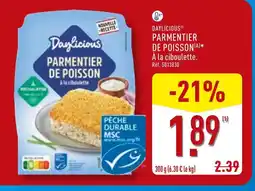 ALDI Daylicious parmentier de poisson à la ciboulette offre