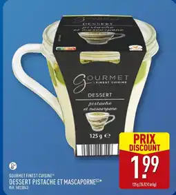 ALDI Gourmet finest cuisine dessert pistache et mascarpone offre