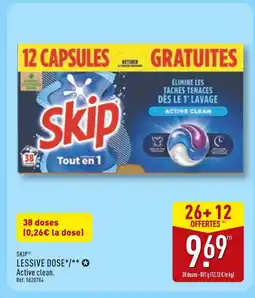 ALDI Skip lessive dose offre