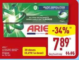 ALDI Ariel lessive dose offre