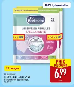 ALDI Dr. dr.beckmann lessive en feuilles l'éclatante offre