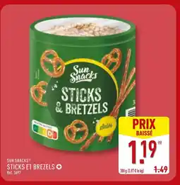 ALDI Sun snack sticks et bretzels offre