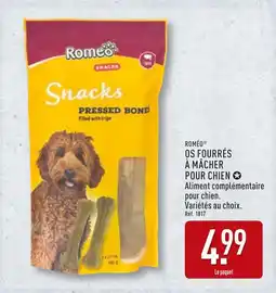 ALDI Roméo os fourrés à mâcher pour chien offre