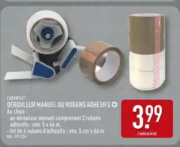 ALDI Expertiz dérouleur manuel ou rubans adhésifs offre