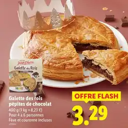 Lidl Maître jean pierre galette des rois pépites de chocolat offre