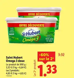Lidl St hubert omega 3 doux offre