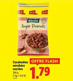 Lidl Alesto cacahuètes enrobées sucrées offre