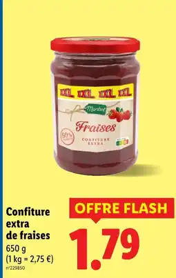 Lidl Maribel confiture extra de fraises offre
