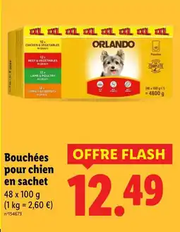 Lidl Orlando bouchées pour chien en sachet offre