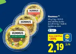 Lidl Chef select houmous offre