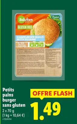 Lidl Balviten petits pains burger sans gluten offre