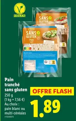 Lidl Rustinu pain tranché sans gluten pain blanc offre