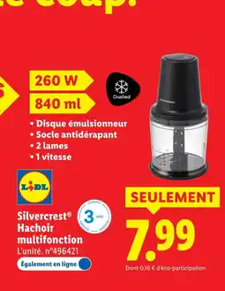 Lidl Silvercrest hachoir multifonction offre