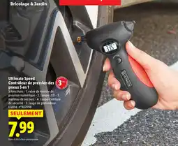 Lidl Ultimate spped contrôleur de pression des pneus 5 en 1 offre