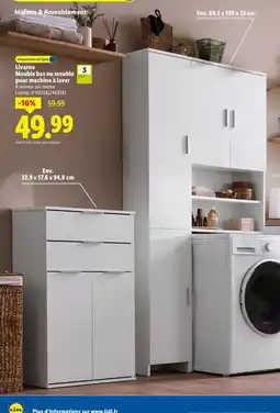 Lidl Livarno meuble bas ou meuble pour machine à laver offre