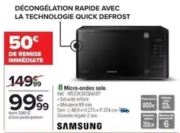 Carrefour Samsung - micro-ondes solo offre