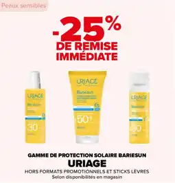 Carrefour Gamme de protection solaire bariesun uriage offre