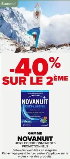 Carrefour Gamme novanuit offre