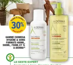 E.Leclerc Parapharmacie Gamme exomega hygiène & soins formats a-derma offre