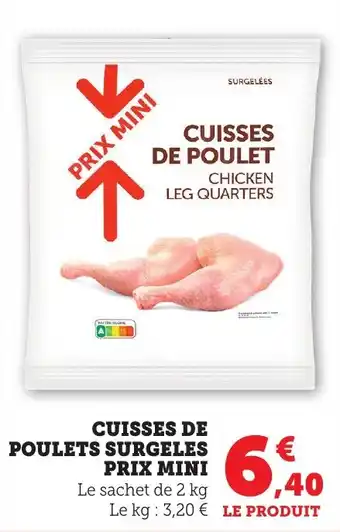 Cuisses de poulets surgeles prix mini