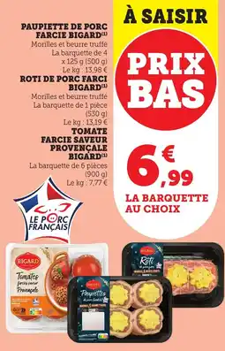 Maximarché Paupiette de porc farcie bigard offre