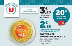 Maximarché Tortilla de pommes de terre u offre