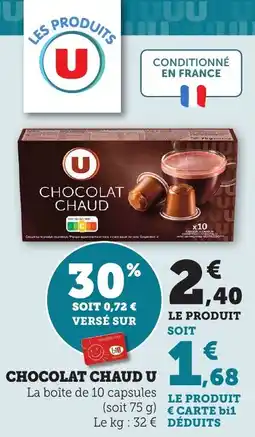 Maximarché Chocolat chaud u offre