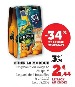 Maximarché Cider la mordue offre