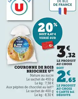Maximarché Couronne de rois briochee u offre